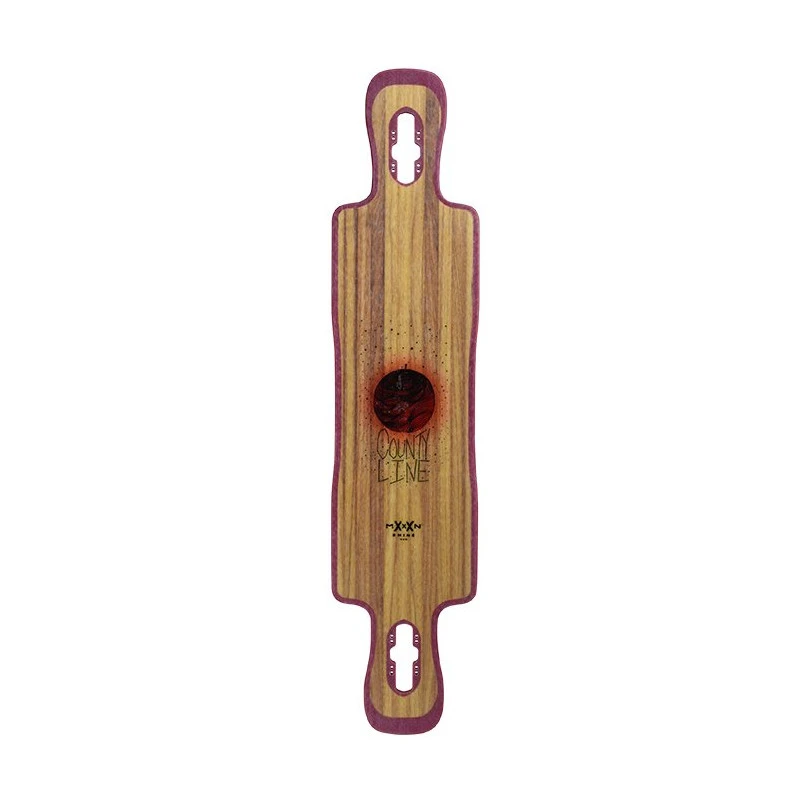 Moonshine County Line Soft Red/Natural/BlackLongboard Deck - Afbeelding 2