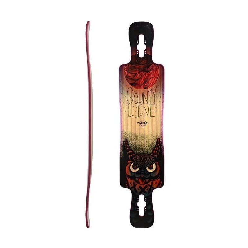 Moonshine County Line Soft Red/Natural/BlackLongboard Deck - Afbeelding 6