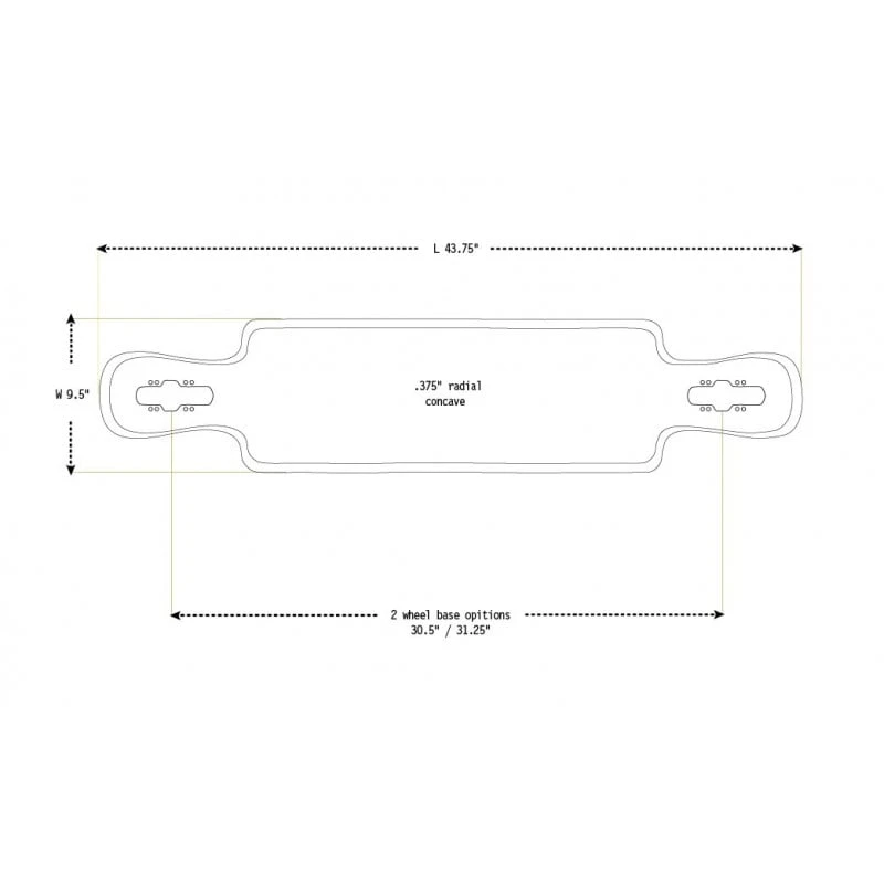 Moonshine County Line Soft Red/Natural/BlackLongboard Deck - Afbeelding 10