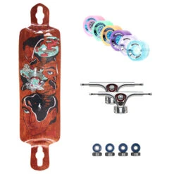 Pantheon Quest FG Path Graphic Seismic 36.5" Longboard Complete